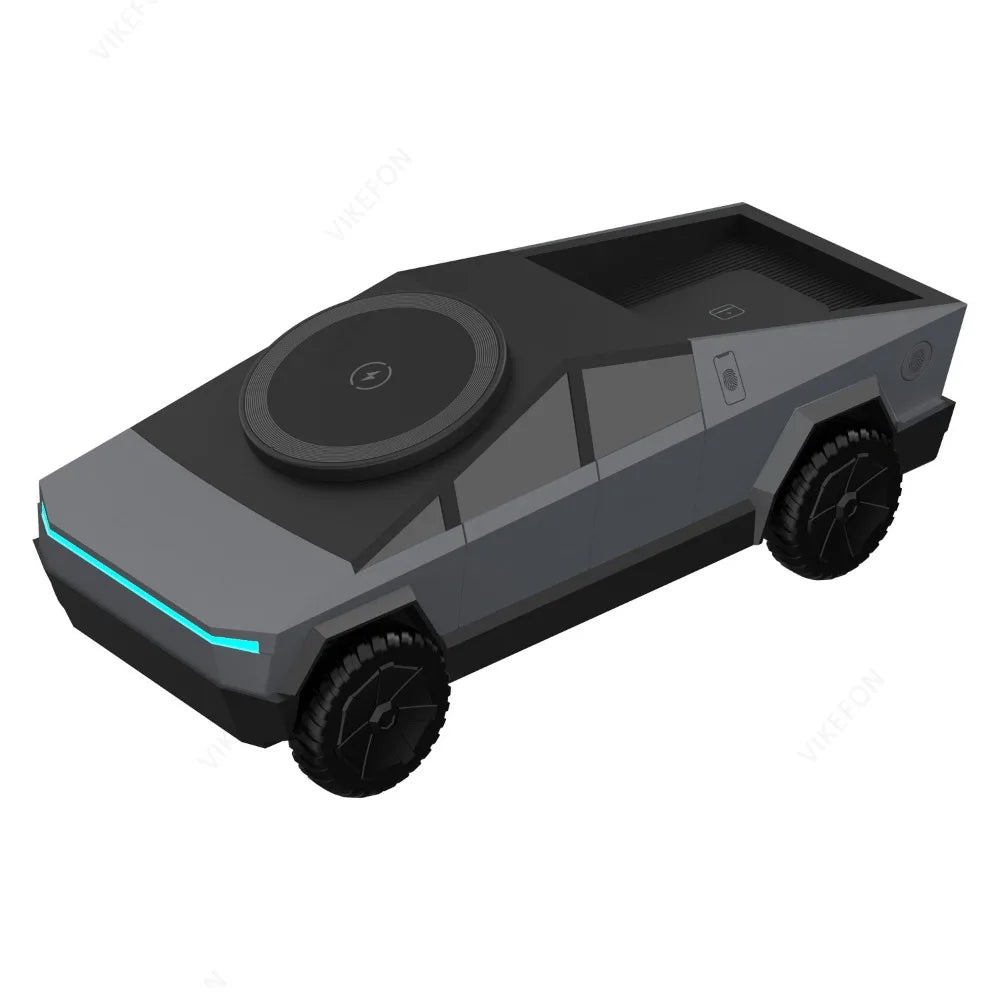 Magnetic Wireless Charging 15W 3-in-1 Charging Station with Ambient Light for IPhone 16 15 14 13 12 Pro Max  AirPods IWatch